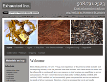 Tablet Screenshot of exhaustedinc.com